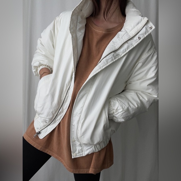 BROOKLYN QUILTED JACKET — In Lt Cream - Picture 8 of 11